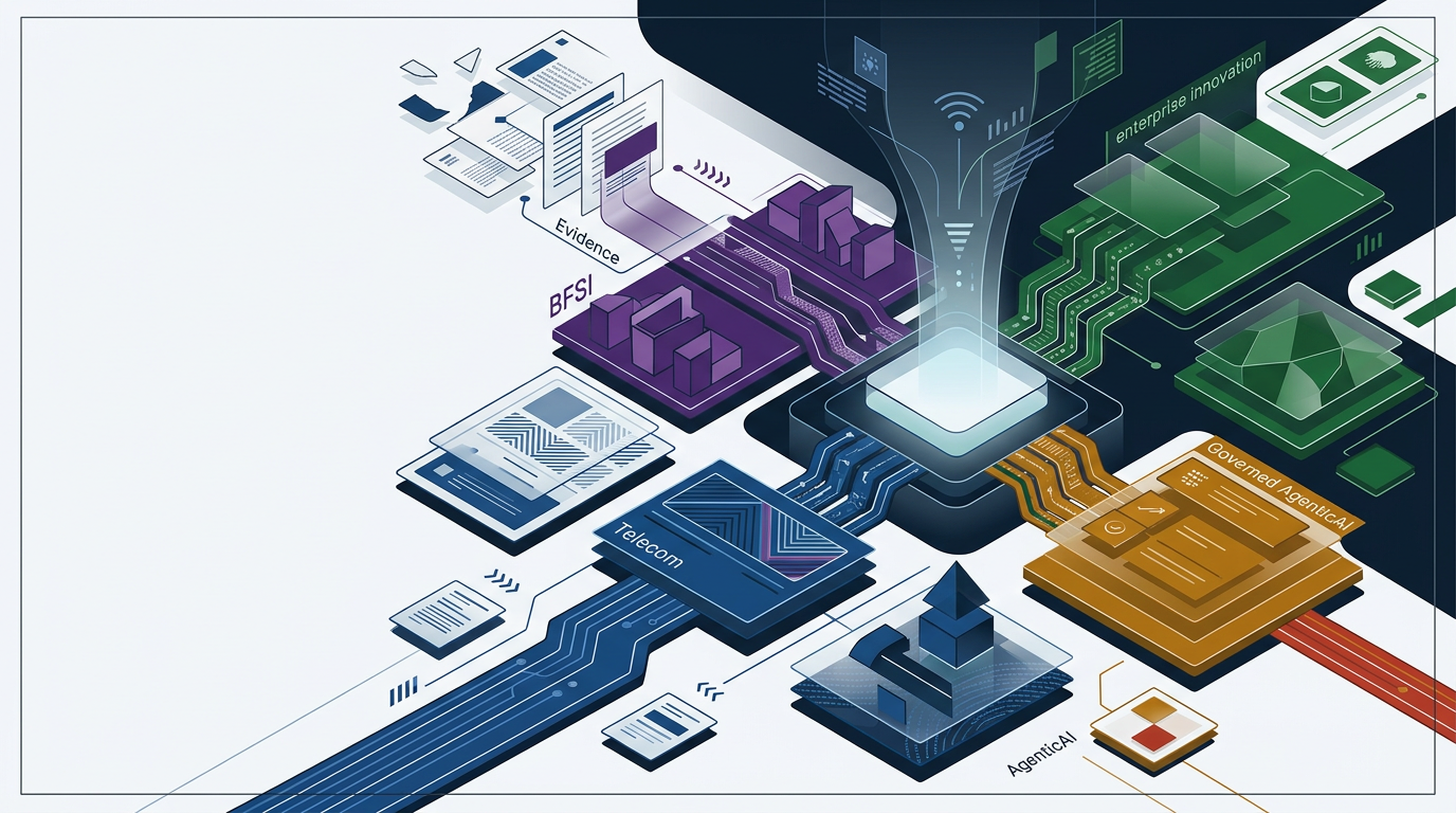 Enterprise intelligence editorial illustration